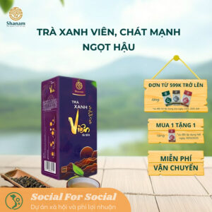 Trà xanh Viên hộp 80G - Trà Shan Tuyết Cổ Thụ Tà Xùa