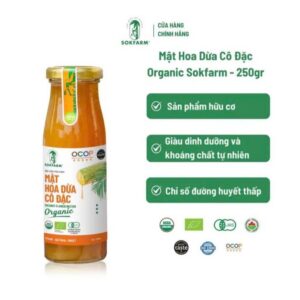 Mật hoa dừa Organic Sokfarm Cho bé 250g