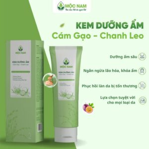 Kem dưỡng ẩm tinh chất Cám gạo - Chanh leo Mộc Nam Chống lão hoá, giúp da mềm mịn, cân bằng độ ẩm
