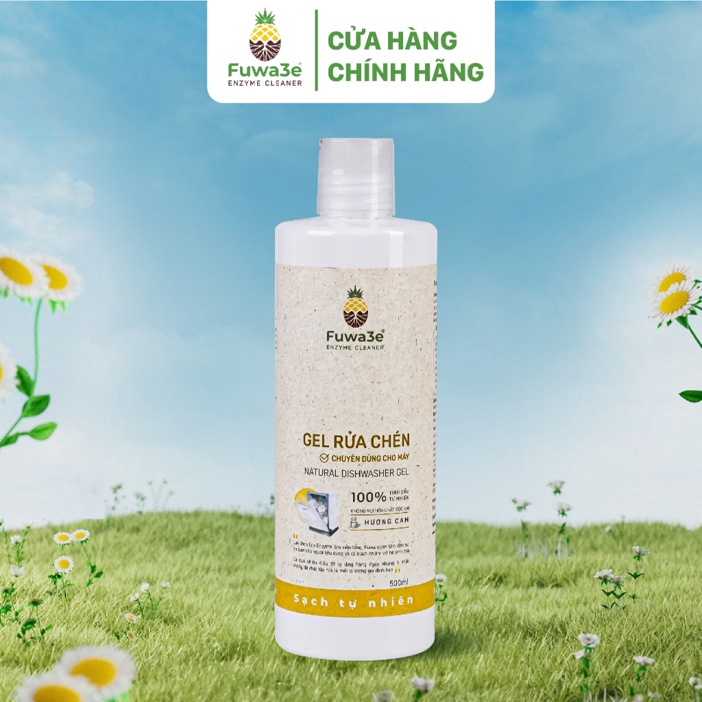 Nước Rửa Bát Cho Máy Rửa Chén Bát Fuwa3e Enzyme Sinh Học Dạng Gel giúp làm sạch loại bỏ dầu mỡ - Image 7