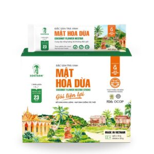 Mật hoa dừa cô đặc organic Sokfarm túi stick 12 gói