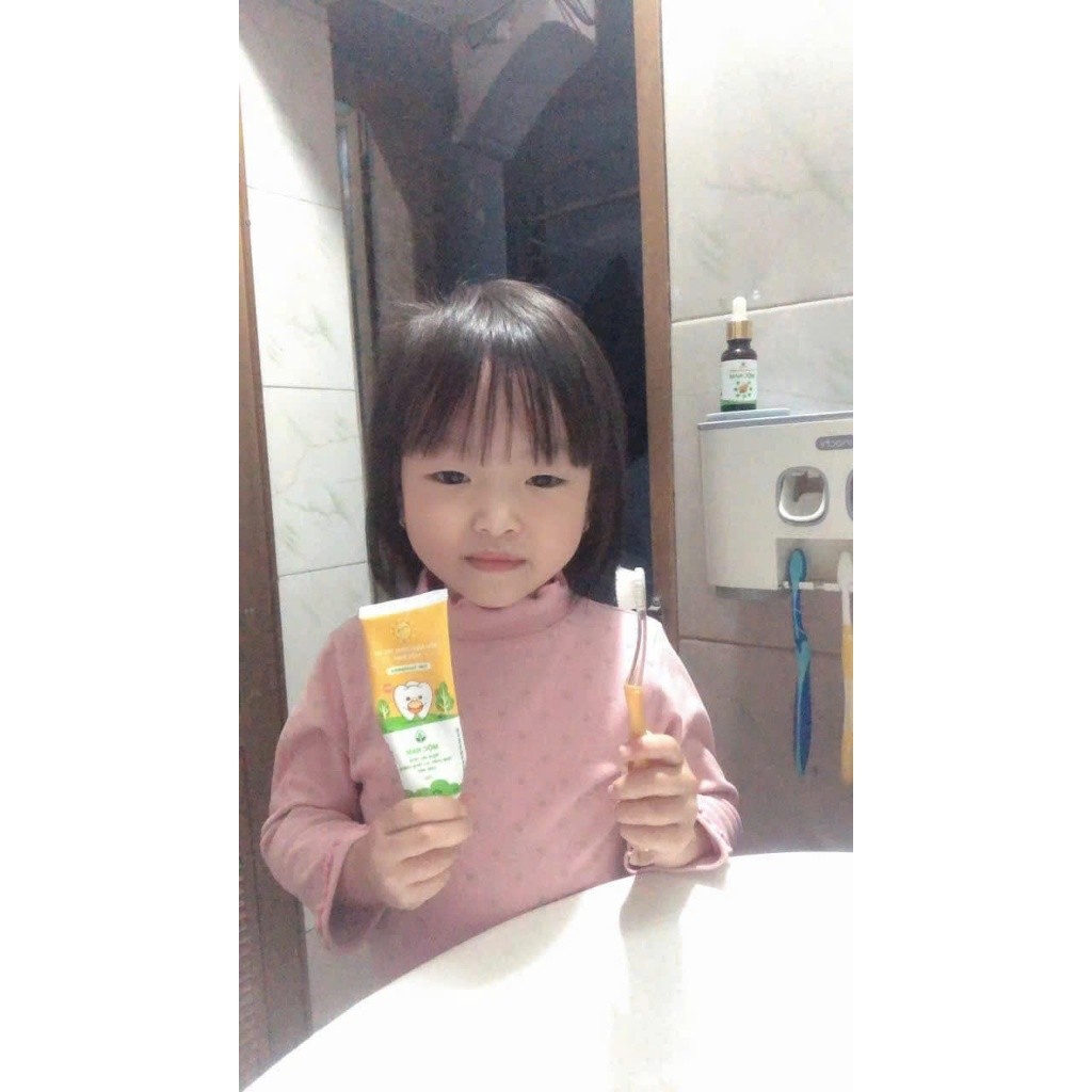 Kem đánh răng trẻ em Mộc Nam thảo dược - An toàn khi nuốt phải - Không flour, Không sulfat, Không hương liệu - Image 8