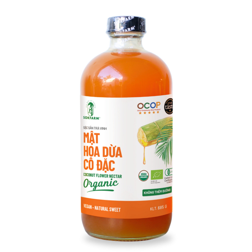Mật hoa dừa cô đặc organic Sokfarm 685g - Image 5