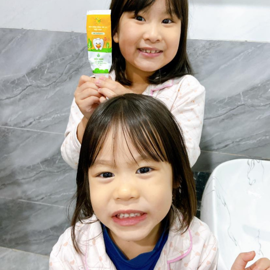 Kem đánh răng trẻ em Mộc Nam thảo dược - An toàn khi nuốt phải - Không flour, Không sulfat, Không hương liệu - Image 10
