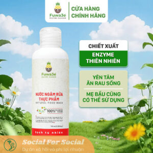 [Hỏa tốc] [Mua 2 giảm 10%] Nước Ngâm Rửa Thực Phẩm Fuwa3e Hữu Cơ Organic Khử Mùi Loại Bỏ Thuốc Sâu Chất Bẩn