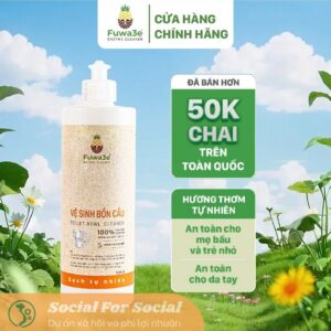 [Hỏa tốc] [Mua 2 giảm 10%] Nước Tẩy Bồn Cầu Fuwa3e Hữu Cơ Diệt Khuẩn Với Tinh Chất Khuynh Diệp 500ml