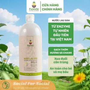 [Ecogo Live][Hỏa tốc] [Tặng 1 chai 100ML] Nước Lau Nhà Sả Chanh Fuwa3e Hữu Cơ Lau Sàn Đuổi Muỗi Kiến Đậm Đặc 1L